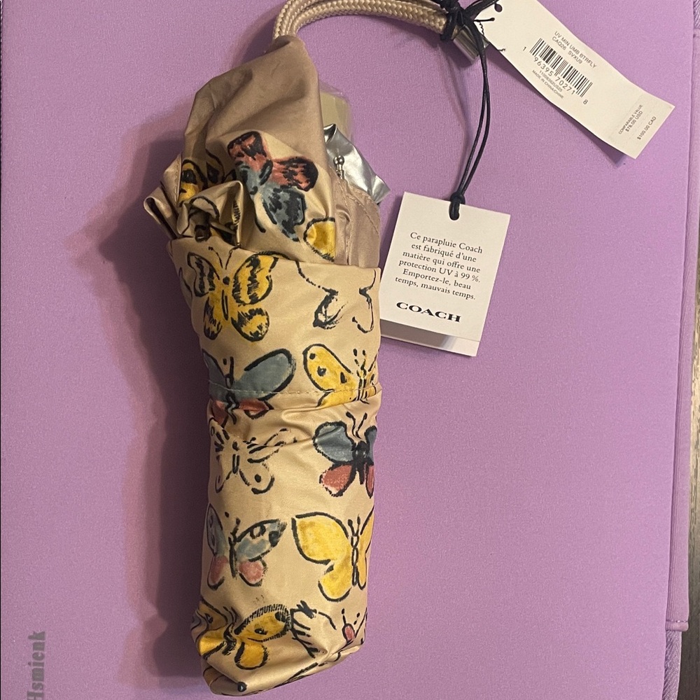 Coach Multicolor Butterfly Umbrella